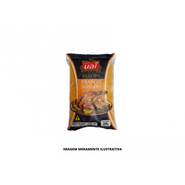 FAROFA UAI TEMPERADA FRANGO 200G